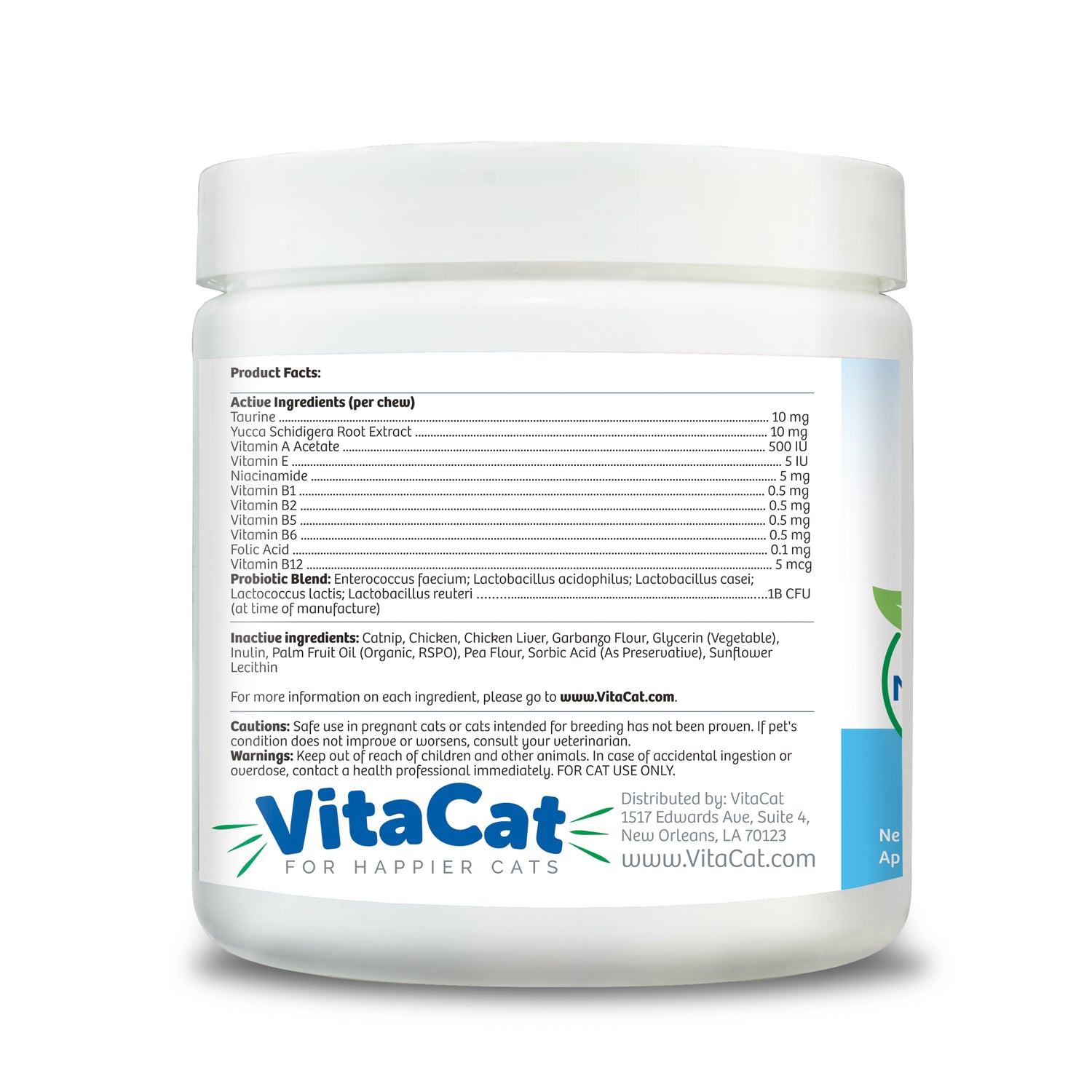 active ingredients daily multivitamin & probiotics for cats